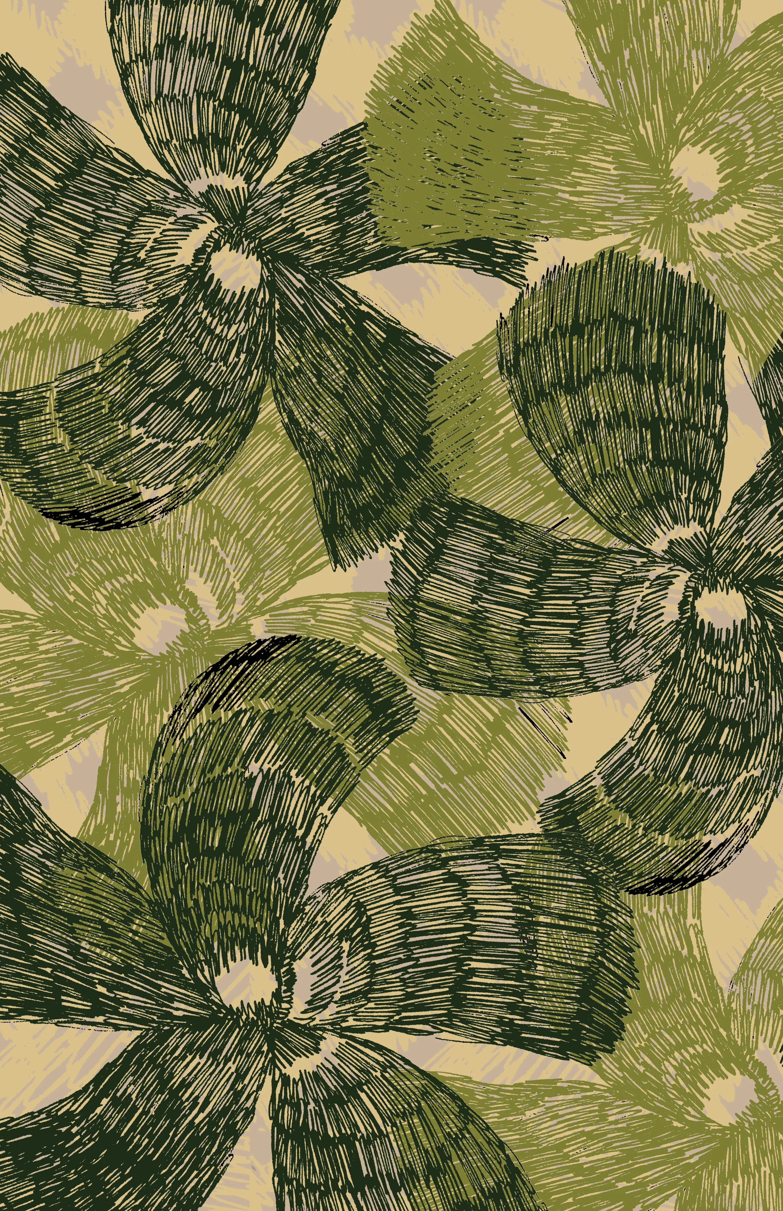 木版画『Tropical paradise 』 Tropical Paradise | Paint by Numbers